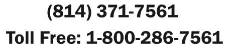 (814) 371-7561 Toll Free: 1-800-286-7561